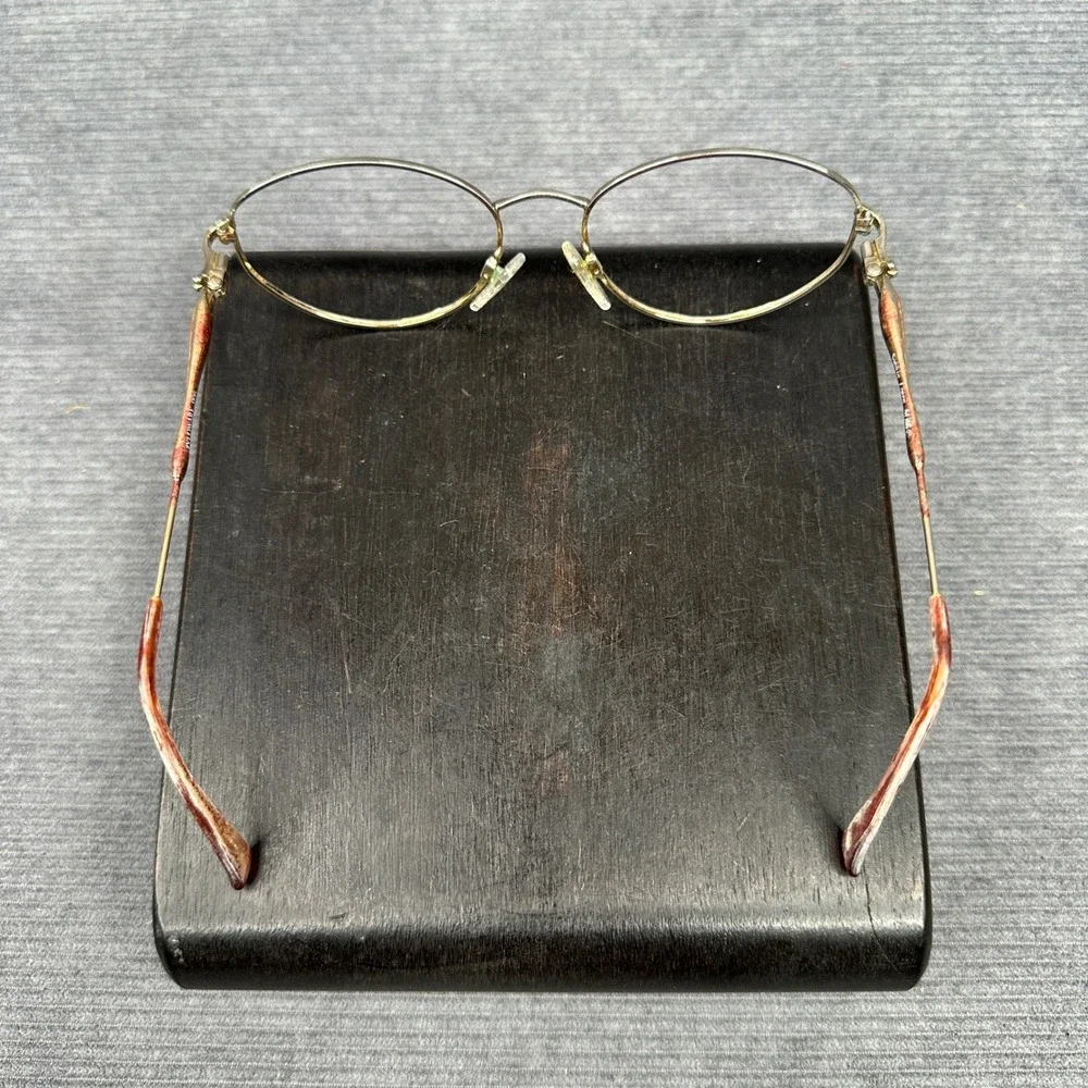 Sophia Loren Zyloware M80 Gold Oval Y2K Eyeglasses Frames Vintage Womens Vtg